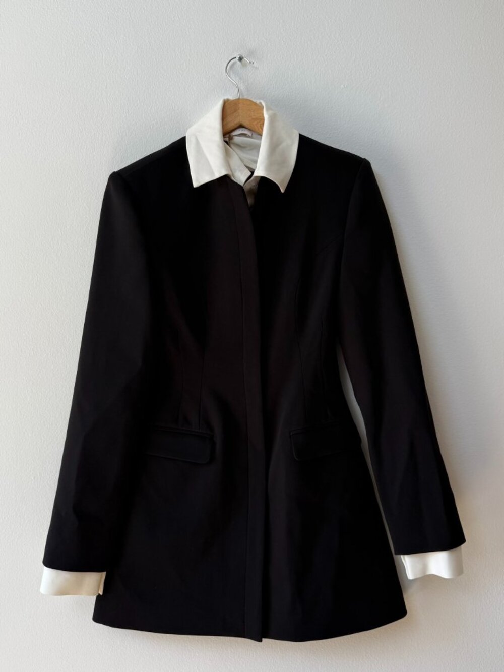 Meshki Gretchen Suiting Mini Dress Black Size XS